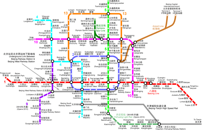 Pekin metro haritası