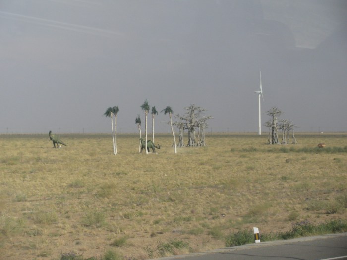 Gobi çölünde dinazor