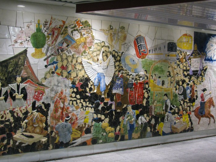 Metroda kabartma çalışması