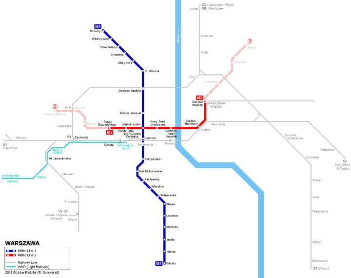 warsaw-metro-map